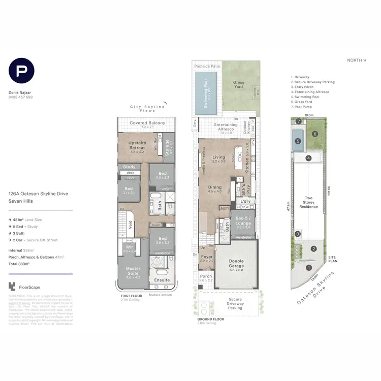 Floorplan of Homely house listing, 126A Oateson Skyline Drive, Seven Hills QLD 4170