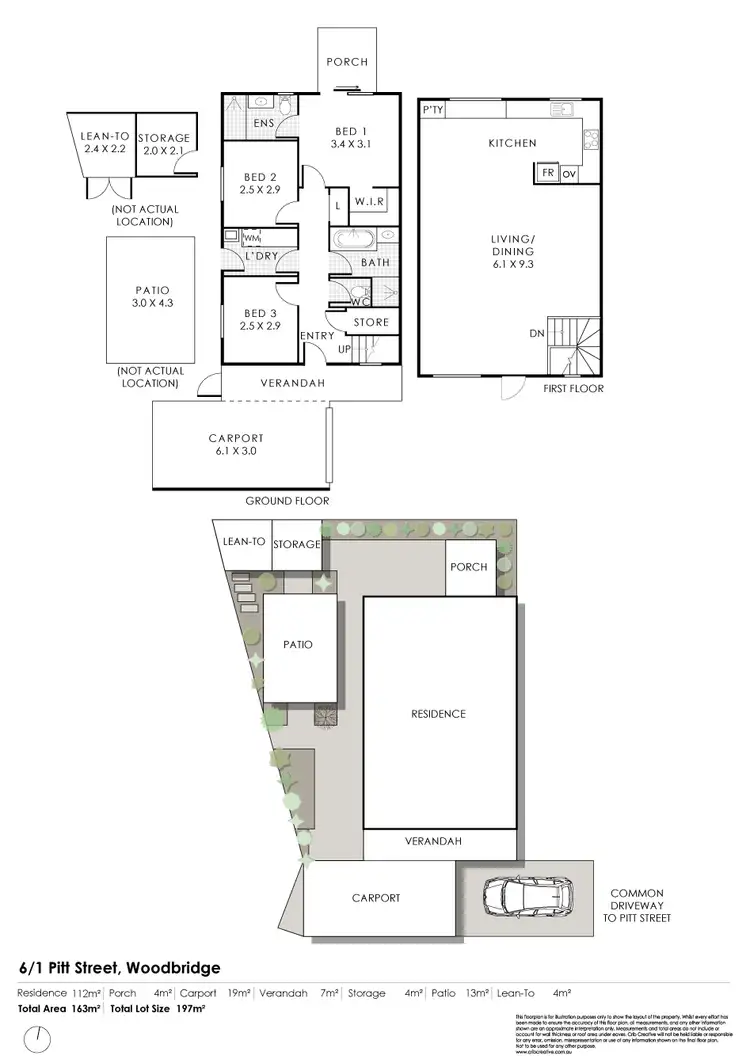 Floorplan of Homely unit listing, 6/1 Pitt Street, Woodbridge WA 6056