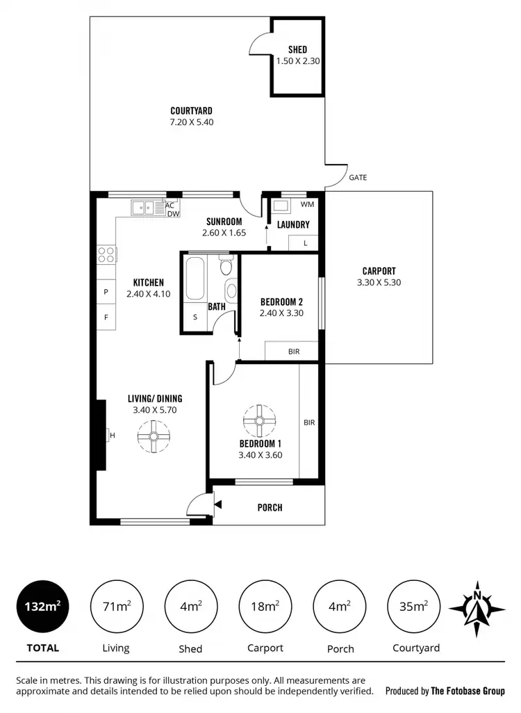 Floorplan of Homely unit listing, 3/507 Anzac Highway, Glenelg North SA 5045
