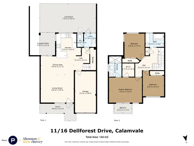 Floorplan of Homely townhouse listing, 11/16 Dellforest Drive, Calamvale QLD 4116