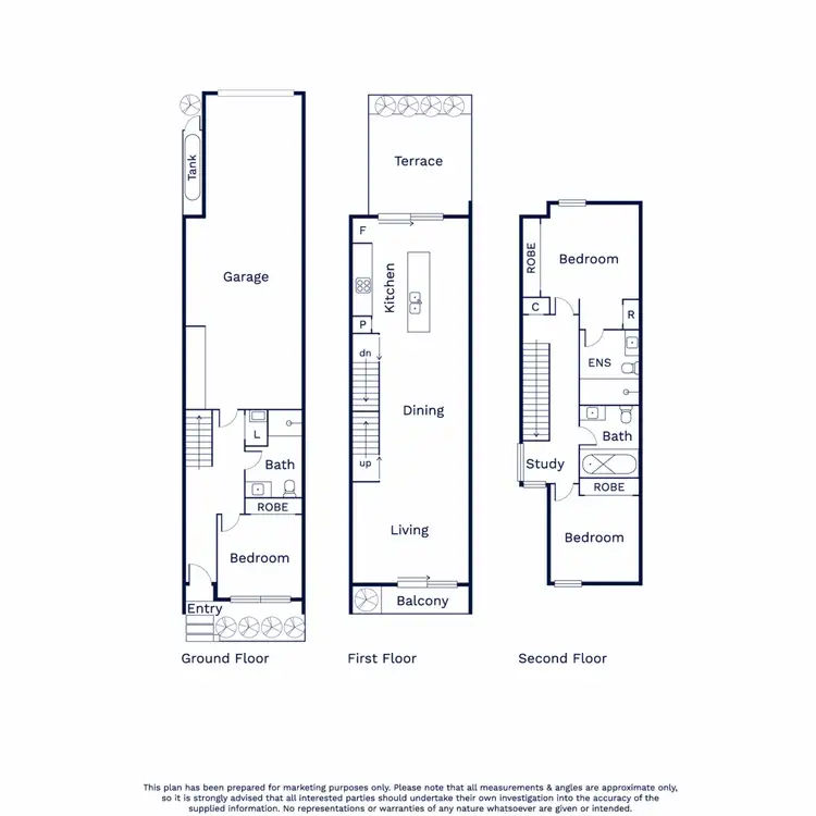 Floorplan of Homely townhouse listing, 13 Lakeview Avenue, Williamstown VIC 3016