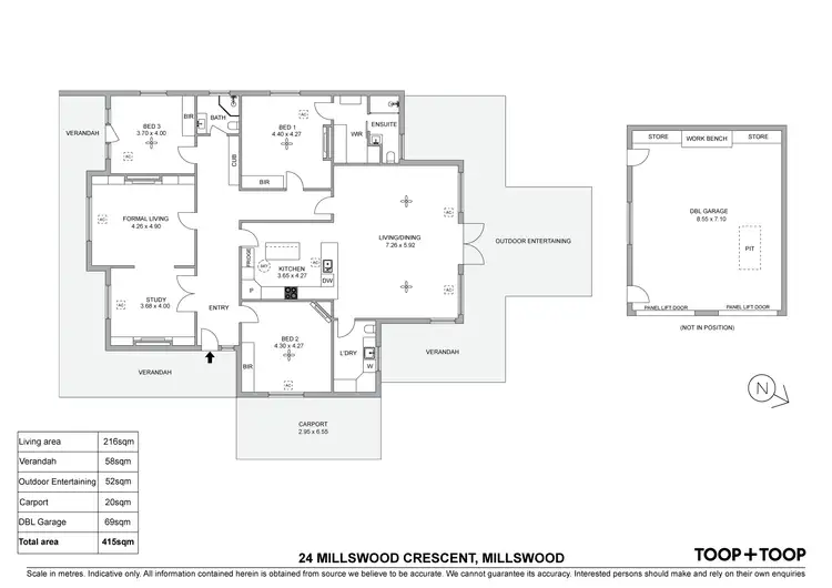 Floorplan of Homely house listing, 24 Millswood Crescent, Millswood SA 5034