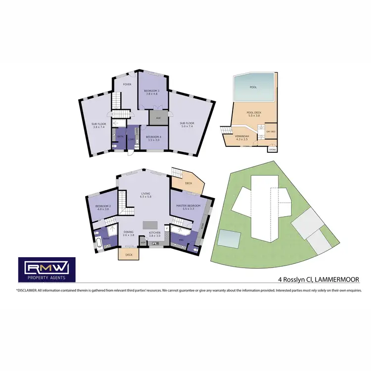 Floorplan of Homely house listing, 4 Rosslyn Close, Lammermoor QLD 4703