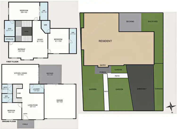 Floorplan of Homely townhouse listing, 1/4 Porter Road, Balwyn VIC 3103