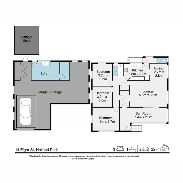 Floorplan of Homely house listing, 14 Elgar Street, Holland Park QLD 4121