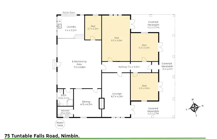Floorplan of Homely rural property listing, 75 Tuntable Falls Road, Nimbin NSW 2480