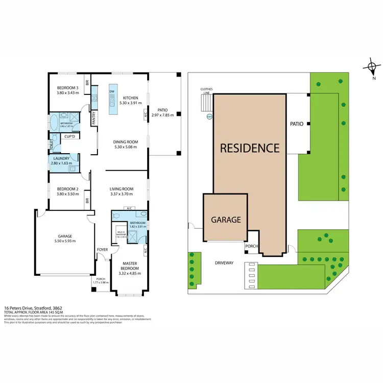 Floorplan of Homely house listing, 16 Peters Drive, Stratford VIC 3862