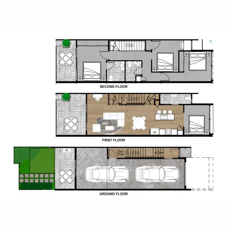 Floorplan of Homely townhouse listing, 1-5 Player Street, Upper Mount Gravatt QLD 4122