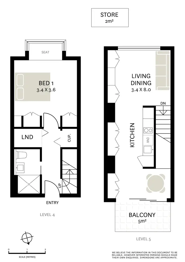 Floorplan of Homely apartment listing, 406/100 Bayswater Road, Rushcutters Bay NSW 2011
