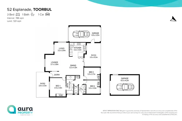 Floorplan of Homely house listing, 52 Esplanade, Toorbul QLD 4510
