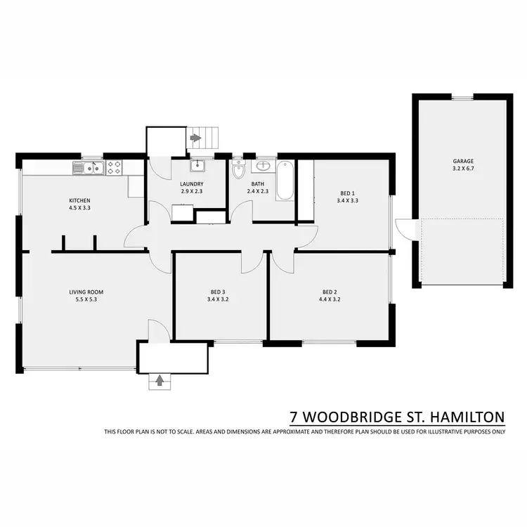 Floorplan of Homely house listing, 7 Woodbridge Street, Hamilton VIC 3300