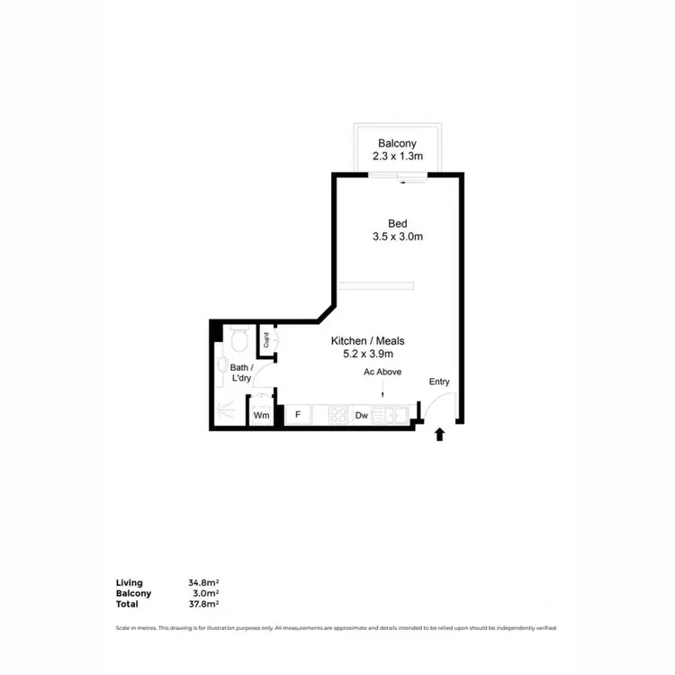 Floorplan of Homely apartment listing, 8/326 Gilles Street, Adelaide SA 5000