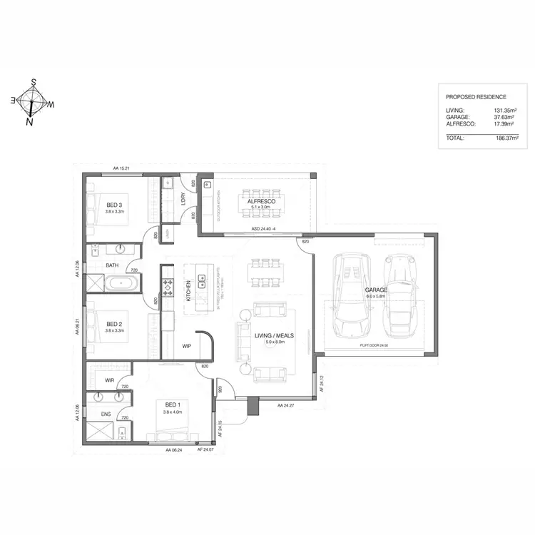 Floorplan of Homely land listing, 36A Elgin Avenue, Christies Beach SA 5165