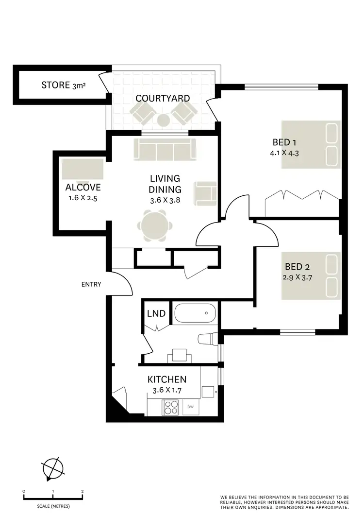 Floorplan of Homely apartment listing, 2/28 Onslow Avenue, Elizabeth Bay NSW 2011