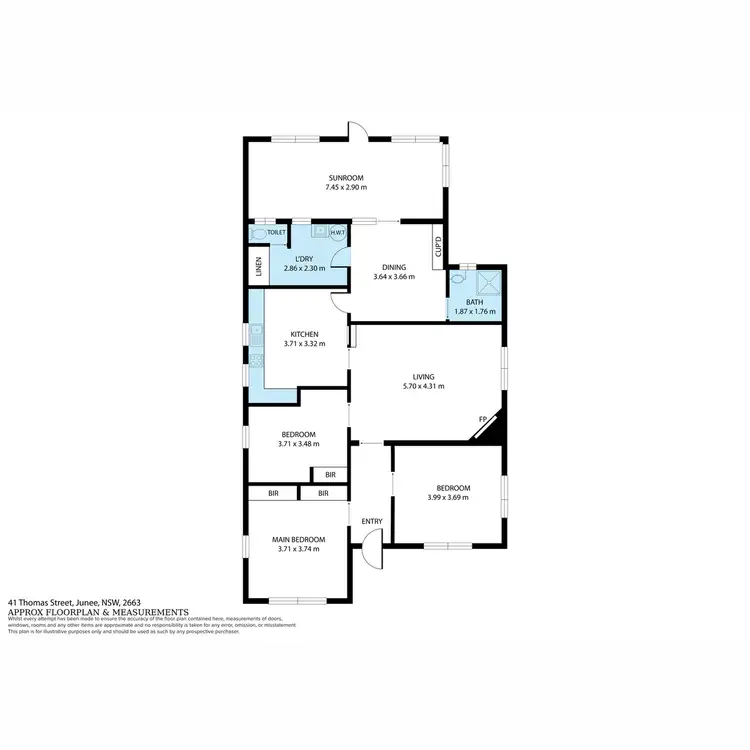 Floorplan of Homely house listing, 41 Thomas Street, Junee NSW 2663