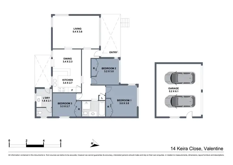 Floorplan of Homely house listing, 14 Keira Close, Valentine NSW 2280