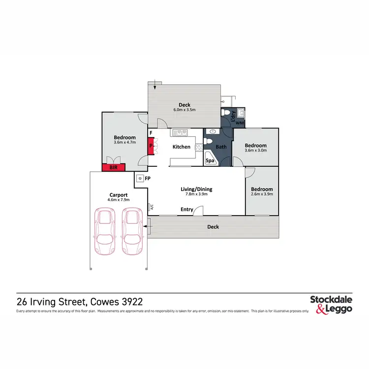 Floorplan of Homely house listing, 26 Irving Road, Cowes VIC 3922