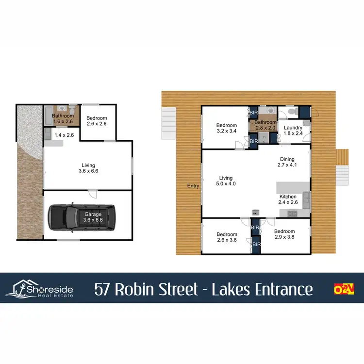 Floorplan of Homely house listing, 57 Robin Street, Lakes Entrance VIC 3909