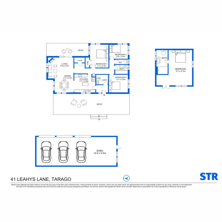 Floorplan of Homely rural property listing, 41 Leahys Lane, Tarago NSW 2580