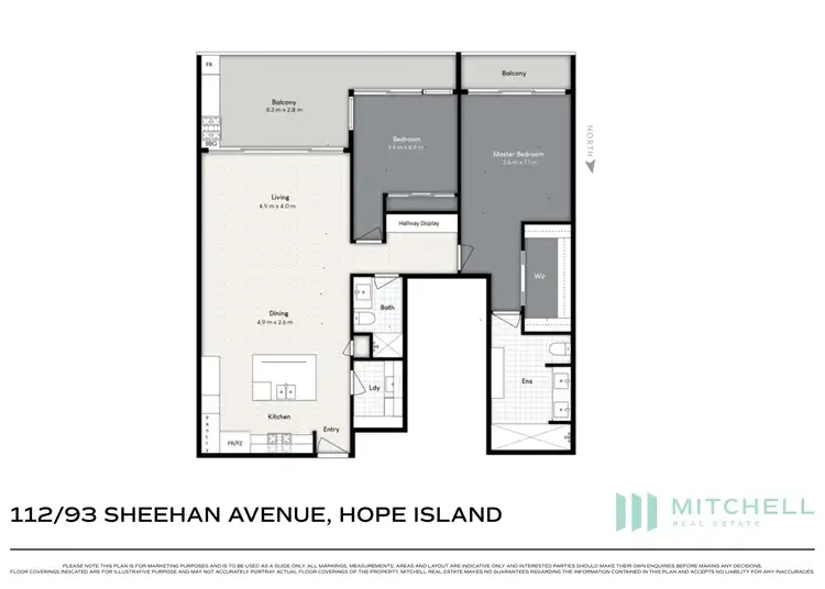 Floorplan of Homely apartment listing, 112/93 Sheehan Avenue, Hope Island QLD 4212