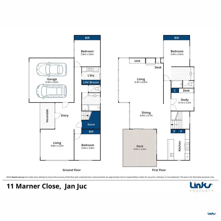 Floorplan of Homely house listing, 11 Marner Close, Jan Juc VIC 3228