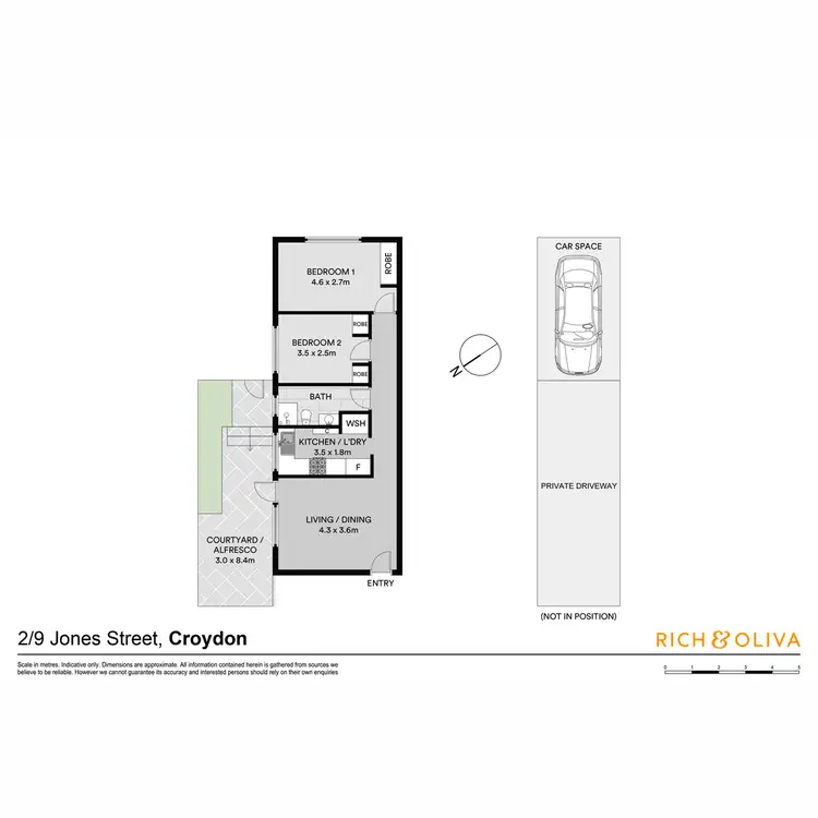 Floorplan of Homely apartment listing, 2/9 Jones Street, Croydon NSW 2132
