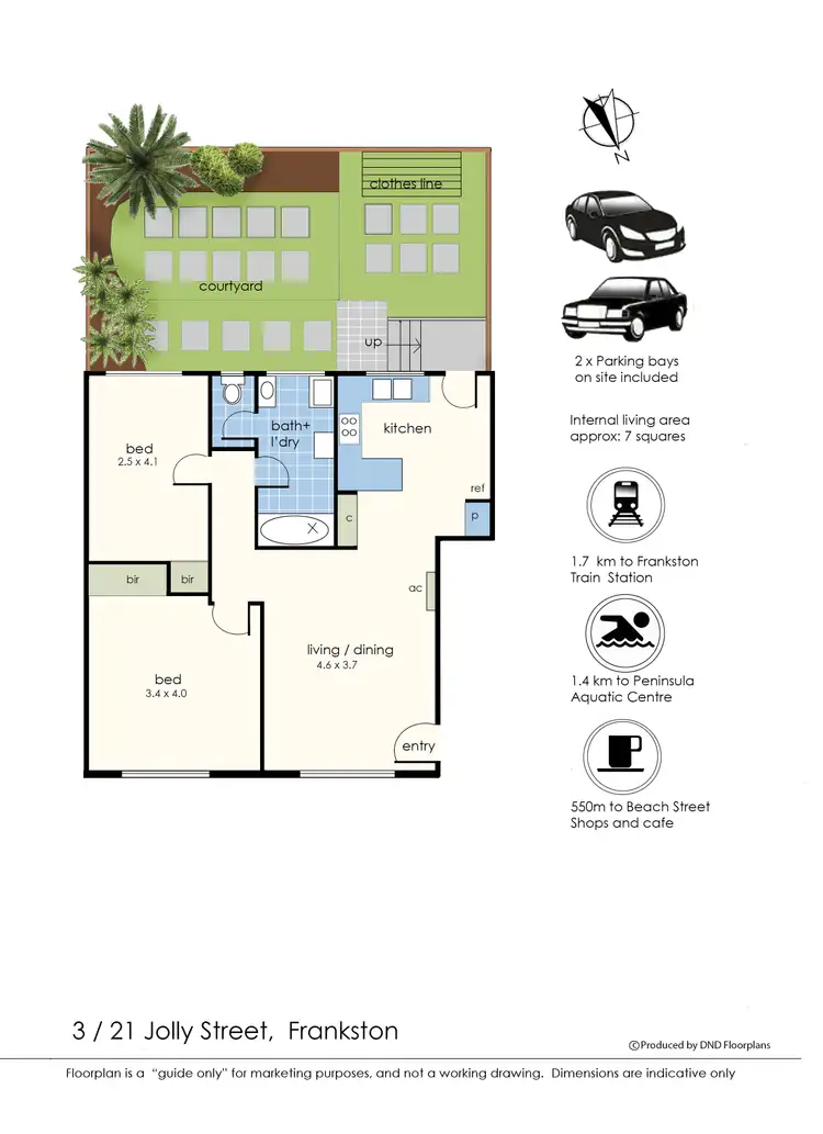 Floorplan of Homely unit listing, 3/21 Jolly Street, Frankston VIC 3199