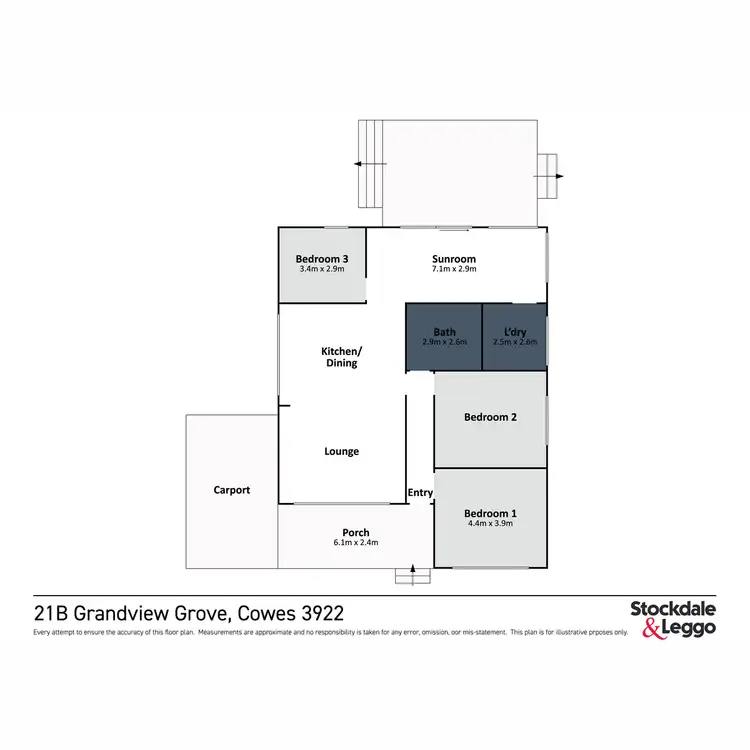 Floorplan of Homely house listing, 21B Grandview Grove, Cowes VIC 3922