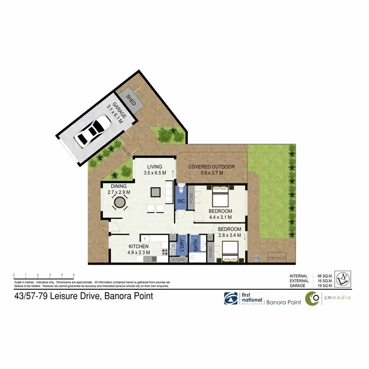 Floorplan of Homely villa listing, 43/57-79 Leisure Drive, Banora Point NSW 2486