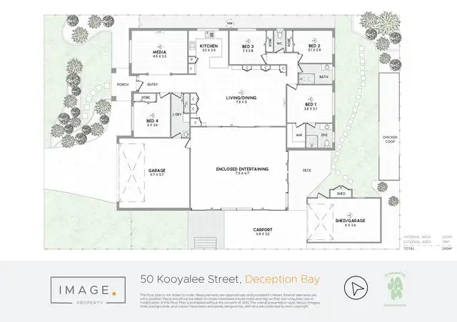 Floorplan of Homely house listing, 50 Kooyalee Street, Deception Bay QLD 4508