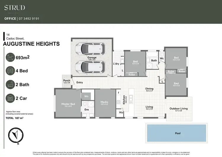 Floorplan of Homely house listing, 14 Cadoc Street, Augustine Heights QLD 4300