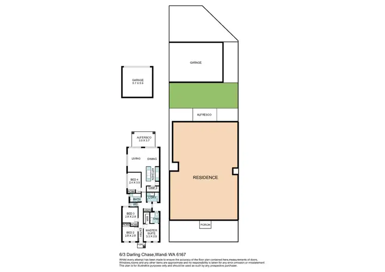 Floorplan of Homely house listing, 6/3 Darling Chase, Wandi WA 6167