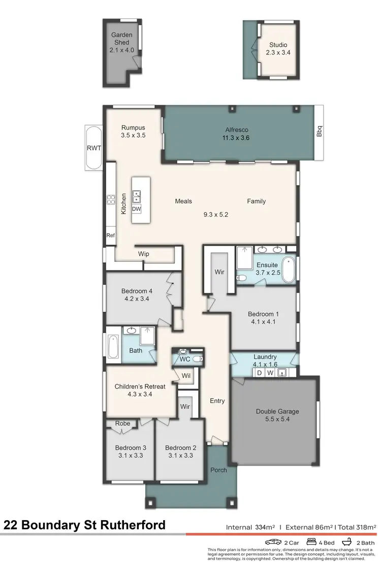Floorplan of Homely house listing, 22 Boundary Street, Rutherford NSW 2320