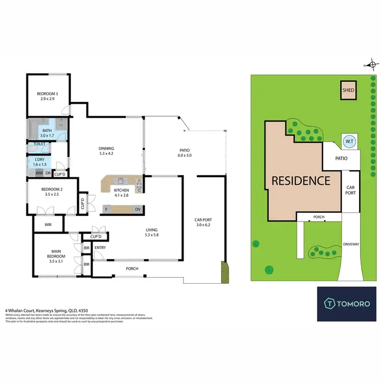 Floorplan of Homely house listing, 4 Whalan Court, Kearneys Spring QLD 4350