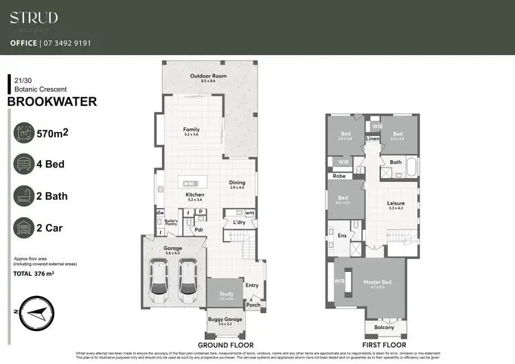 Floorplan of Homely house listing, 21/30 Botanic Crescent, Brookwater QLD 4300