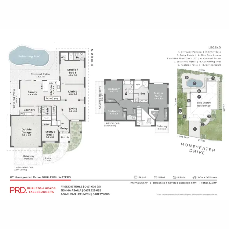 Floorplan of Homely house listing, 87 Honeyeater Drive, Burleigh Waters QLD 4220