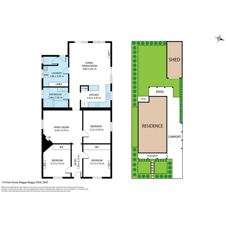 Floorplan of Homely house listing, 110 Trail Street, Wagga Wagga NSW 2650