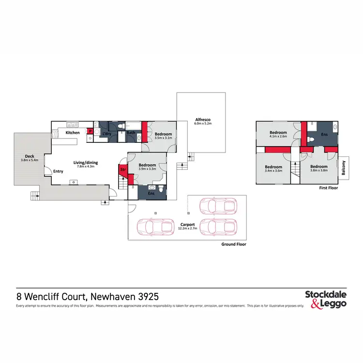 Floorplan of Homely house listing, 8 Wencliff Court, Newhaven VIC 3925