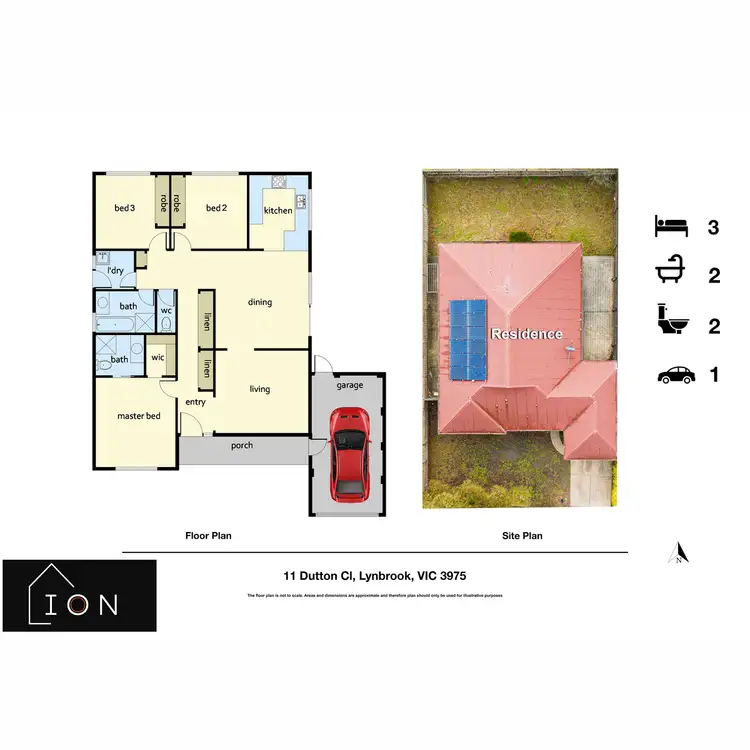 Floorplan of Homely house listing, 11 Dutton Close, Lynbrook VIC 3975
