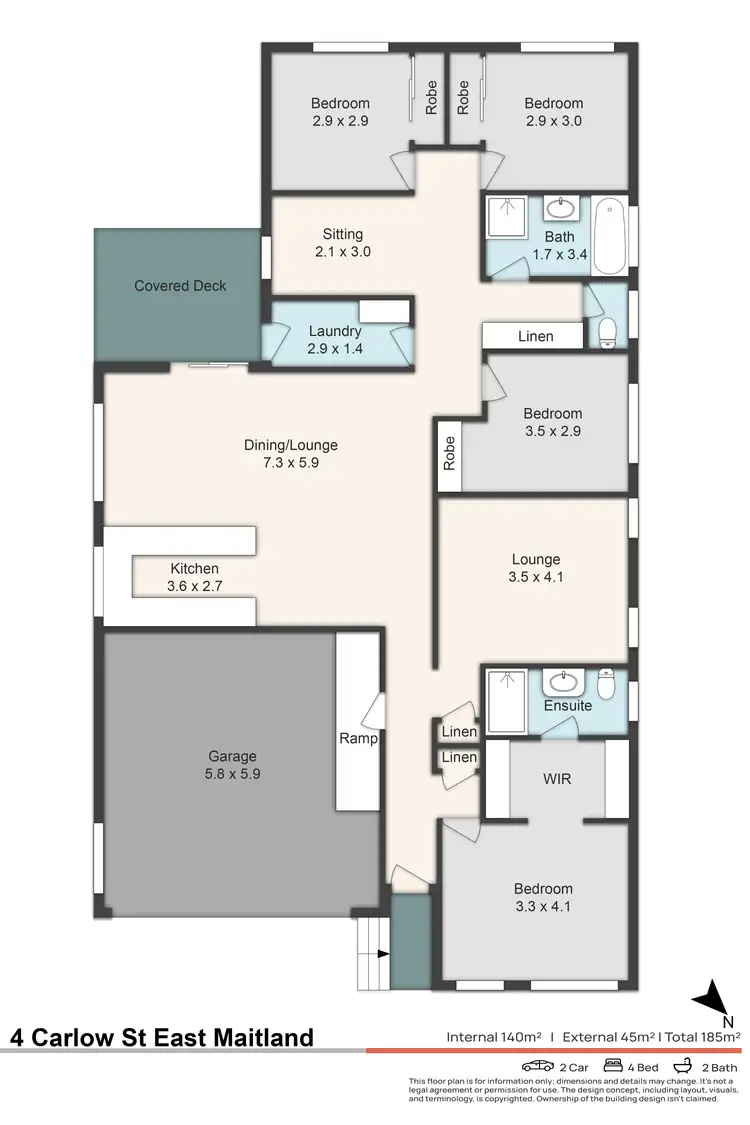 Floorplan of Homely house listing, 4 Carlow Way, East Maitland NSW 2323