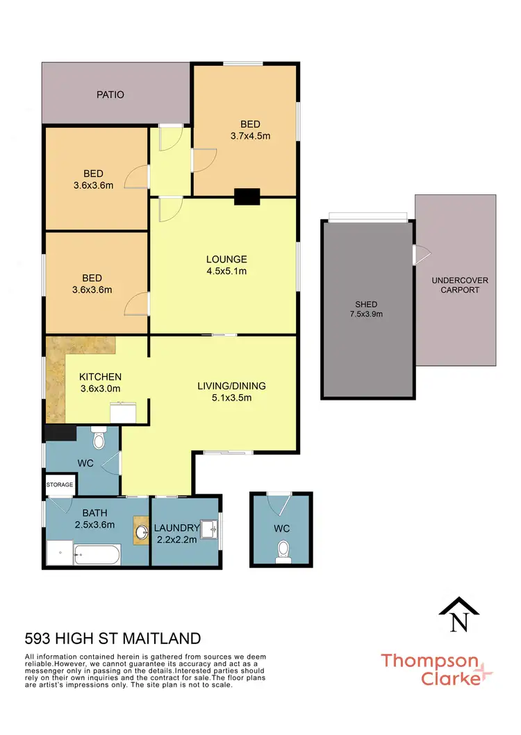 Floorplan of Homely house listing, 593 High Street, Maitland NSW 2320