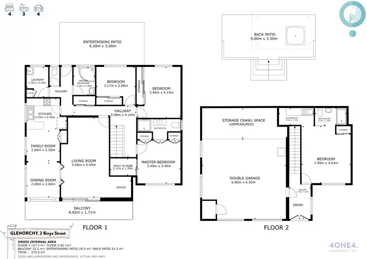 Floorplan of Homely house listing, 2 Binya Street, Glenorchy TAS 7010