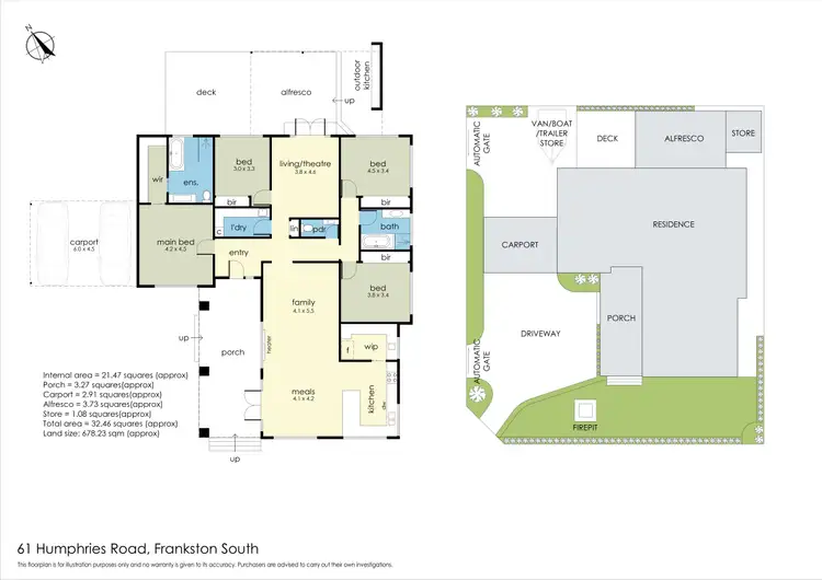 Floorplan of Homely house listing, 61 Humphries Road, Frankston South VIC 3199