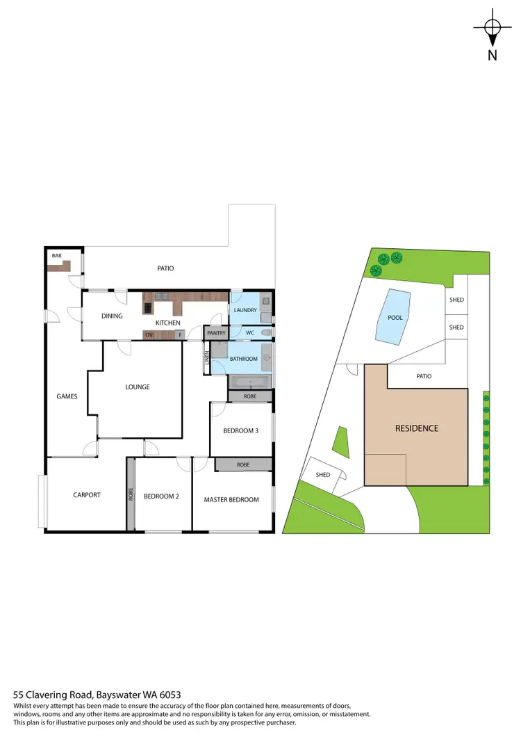 Floorplan of Homely house listing, 55 Clavering Road, Bayswater WA 6053