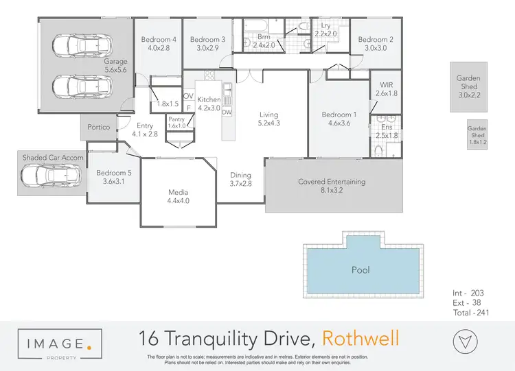 Floorplan of Homely house listing, 16 Tranquility Drive, Rothwell QLD 4022