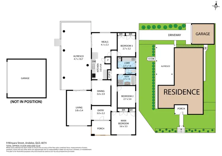 Floorplan of Homely house listing, 9 Minyara Street, Jindalee QLD 4074
