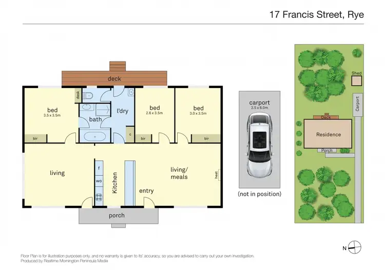 Floorplan of Homely house listing, 17 Francis Street, Rye VIC 3941