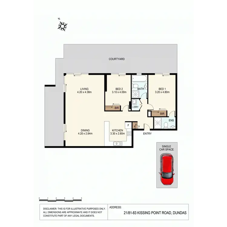 Floorplan of Homely apartment listing, 21/81-83 Kissing Point Road, Dundas NSW 2117