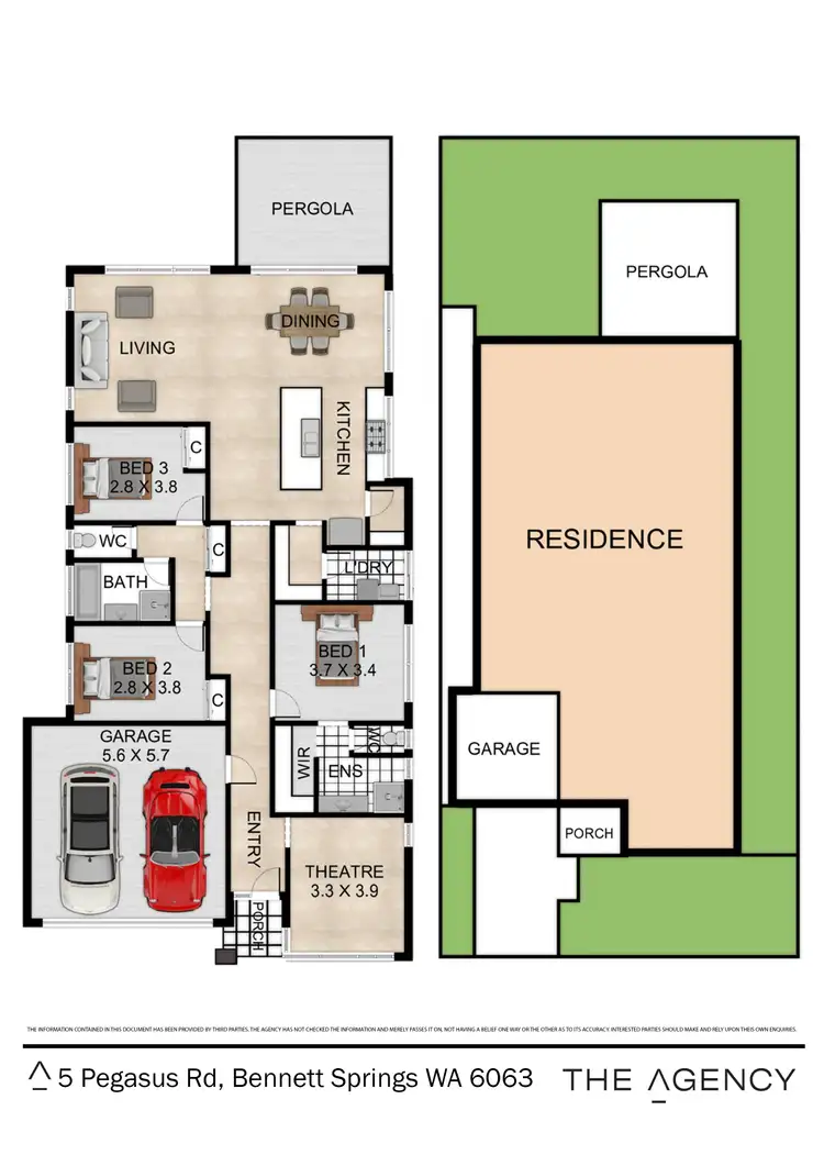 Floorplan of Homely house listing, 5 Pegasus Road, Bennett Springs WA 6063