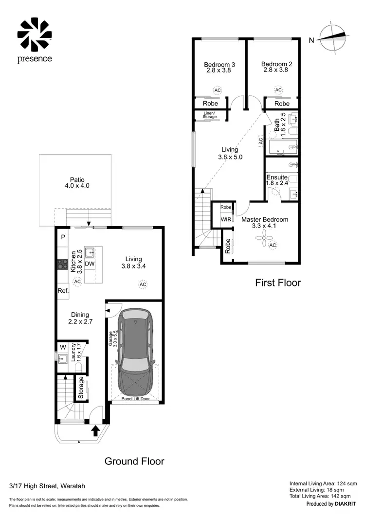 Floorplan of Homely townhouse listing, 3/17 High Street, Waratah NSW 2298